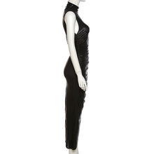 Load image into Gallery viewer, Black Sleeveless Irregular Dress
