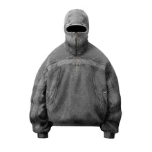 Load image into Gallery viewer, Hooded Patch Zip-Up Hoodie

