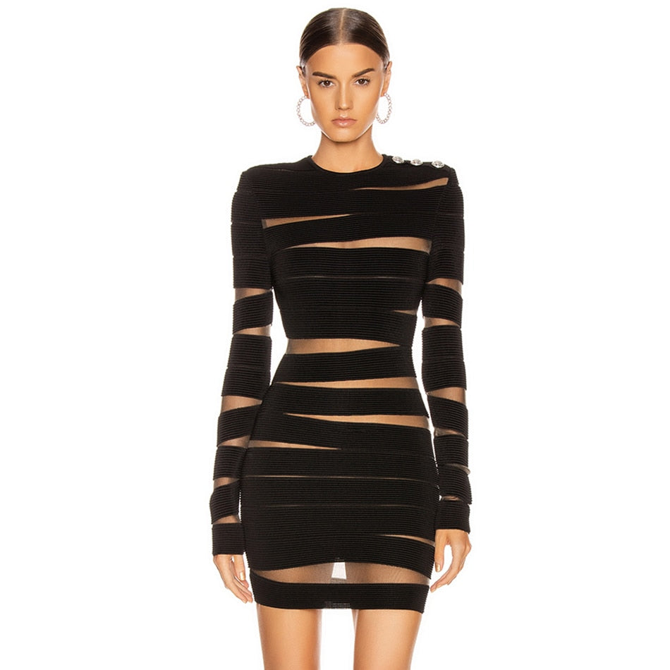 Hollow Out Bandage Dress