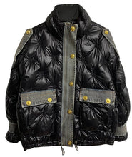 Load image into Gallery viewer, Quilted Patch Denim Coat- Modern Baby Las Vegas
