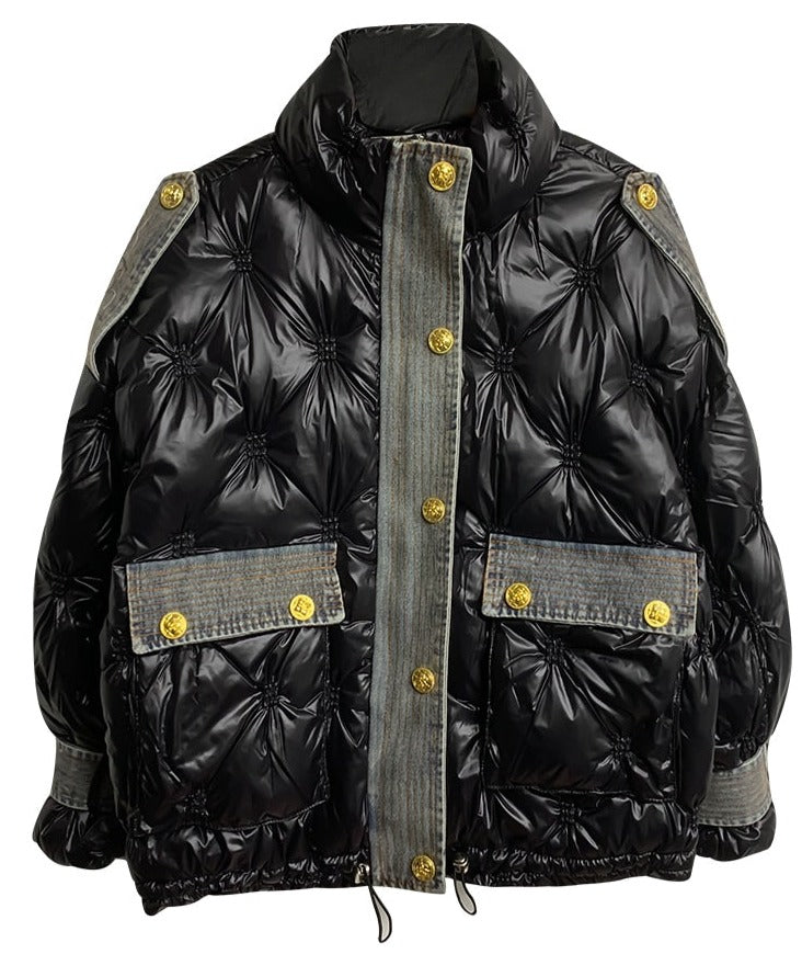Quilted Patch Denim Coat- Modern Baby Las Vegas