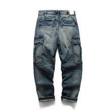 Load image into Gallery viewer, Vintage Denim Large Pocket Jeans
