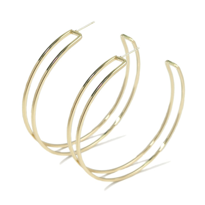 double hoop earrings