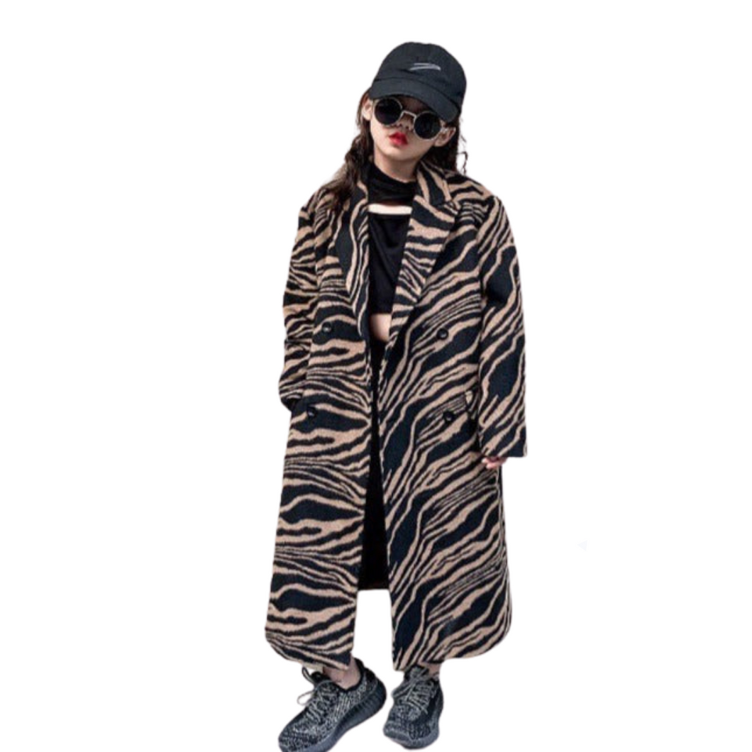Long Zebra Print Coat - Modern Baby Las Vegas 