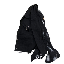 Load image into Gallery viewer, Black + White Denim Jacket - Modern Baby Las Vegas 
