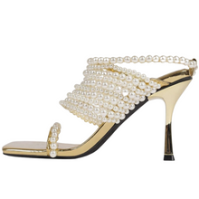 Load image into Gallery viewer, square pearl gladiator sandals- modern baby las Vegas
