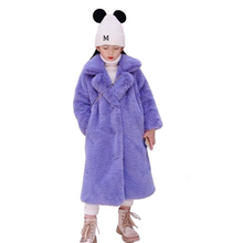 Load image into Gallery viewer, Long Faux Fur + Plaid Lined Coat - Modern Baby Las Vegas 
