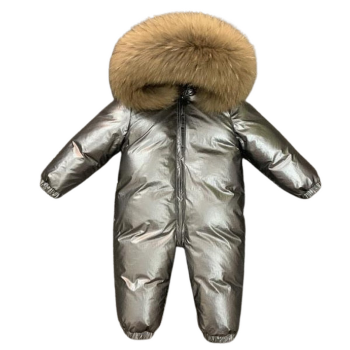 Padded Fur Hooded Snowsuit Collection - Modern Baby Las Vegas 
