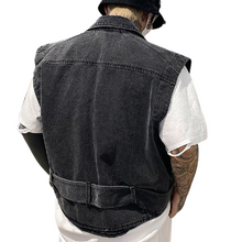 Load image into Gallery viewer, Cargo Pocket Denim Vest
