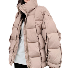 Load image into Gallery viewer, Weaved Puffer Coat
