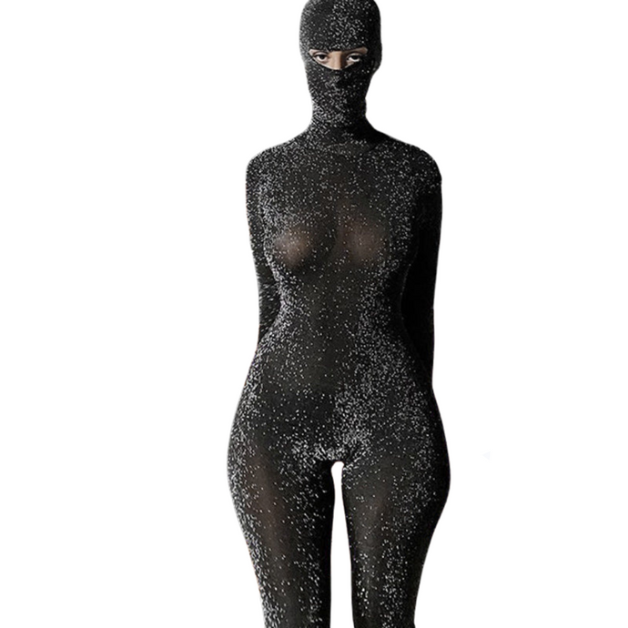 Black Backless Shimmer Jumpsuit | Modern Baby Las Vegas