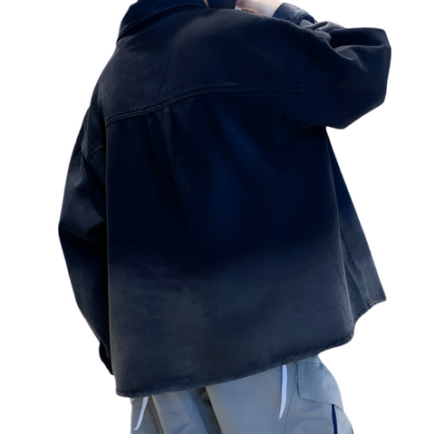 Gradient Denim Jacket-Modern Baby Las Vegas