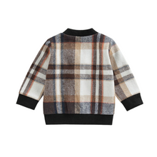 Load image into Gallery viewer, Plaid Button Sweater
