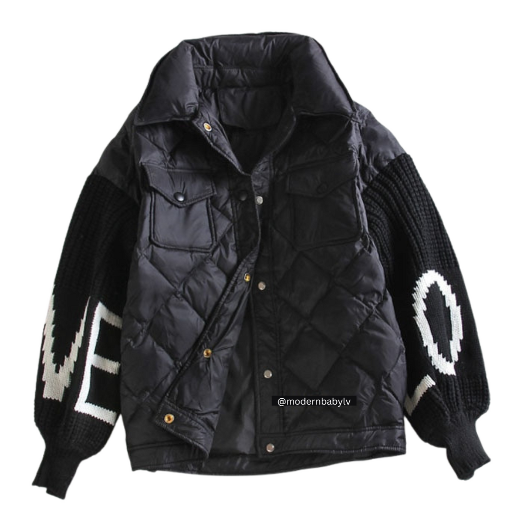 Quilted Sweater Jacket