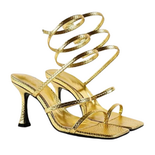 Load image into Gallery viewer, Square-Toe Wrap Sandals - Modern Baby Las Vegas 
