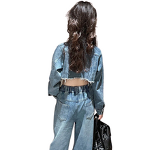 Load image into Gallery viewer, Ripped Denim Set
