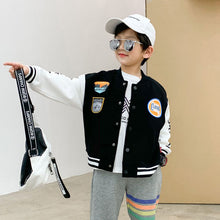 Load image into Gallery viewer, Patchwork Baseball Jacket - Modern Baby Las Vegas 
